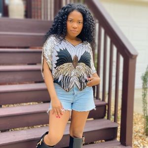 Embellished Queen Top